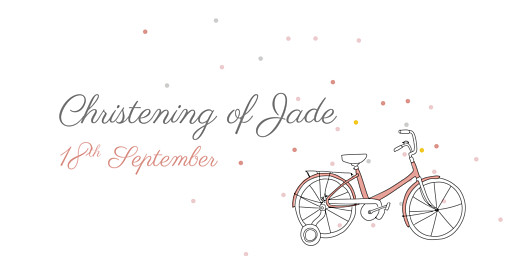 Christening Place Cards Little Bicycle Pink - Page 4 Christening Place Cards Little Bicycle Pink - Page 4