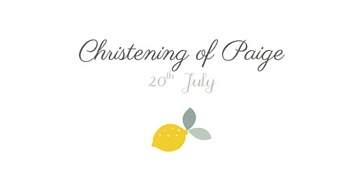 Christening Place Cards Citrons Yellow - Page 4