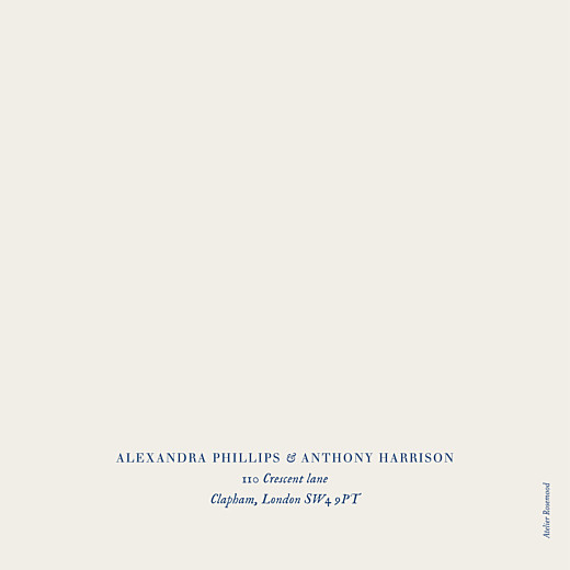 Wedding Invitations Natural Chic 4 Pages (Foil) Blue - Page 4 Wedding Invitations Natural Chic 4 Pages (Foil) Blue - Page 4