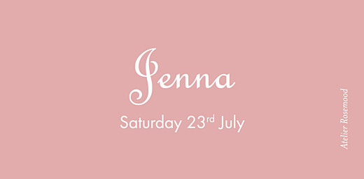 Christening Place Cards Classic Border Old Pink - Page 4 Christening Place Cards Classic Border Old Pink - Page 4