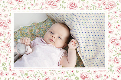 Baby Thank You Cards Felicity pink finition Baby Thank You Cards Felicity pink finition