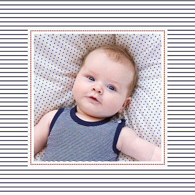 Baby Thank You Cards Little sailor photo blue finition Baby Thank You Cards Little sailor photo blue finition