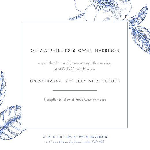 Wedding Invitations Engraved chic blue - Page 2 Wedding Invitations Engraved chic blue - Page 2