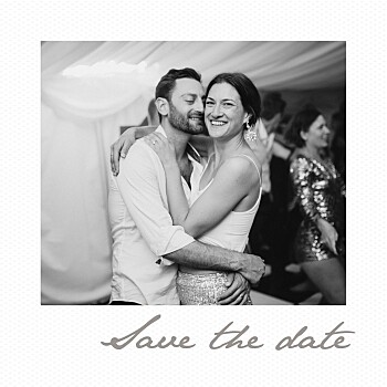 Little polaroid white save the dates Little polaroid white save the dates