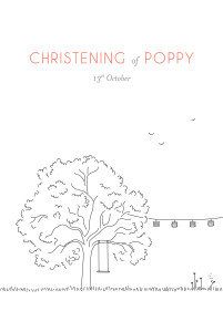 Christening Menus The promise white Christening Menus The promise white