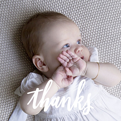 Baby Thank You Cards Faith green finition Baby Thank You Cards Faith green finition