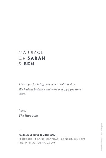 Wedding Thank You Cards Laure de sagazan (foil) white - Page 2 Wedding Thank You Cards Laure de sagazan (foil) white - Page 2