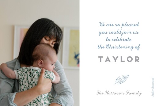 Baby Thank You Cards Rejoice blue Baby Thank You Cards Rejoice blue