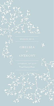 Reflections green wedding menus Reflections green wedding menus