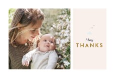 Baby Thank You Cards Charming Chapel Pink