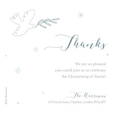 Baby Thank You Cards Delicate Dove Blue
