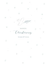 Christening Order of Service Booklets Cover Delicate Dove Blue