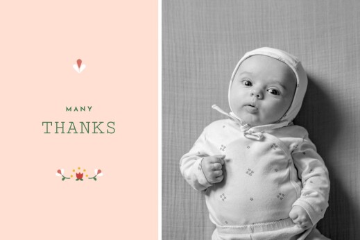 Baby Thank You Cards Folk celebration red Baby Thank You Cards Folk celebration red