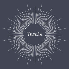 Baby Thank You Cards Lumière Midnight Blue