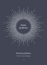 Christening Order of Service Booklets Cover Lumière Midnight Blue Christening Order of Service Booklets Cover Lumière Midnight Blue