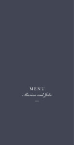 Wedding Menus Celebration (foil) inky Wedding Menus Celebration (foil) inky