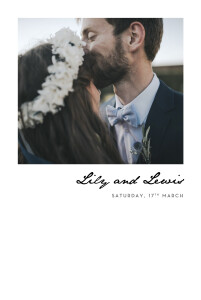 Wedding Invitations L-o-v-e portrait white Wedding Invitations L-o-v-e portrait white