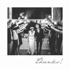 Wedding Thank You Cards Little Polaroid White