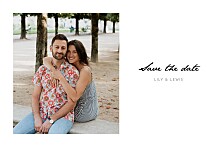 Save The Dates L-o-v-e landscape white Save The Dates L-o-v-e landscape white