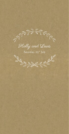 Wedding Menus Poem (4 Pages) Kraft