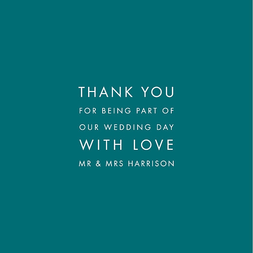 Wedding Thank You Cards Modern (4 pages) peacock blue - Page 3 Wedding Thank You Cards Modern (4 pages) peacock blue - Page 3