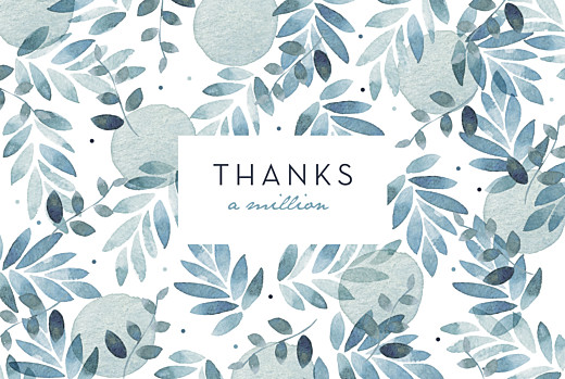 Wedding Thank You Cards Summer Night Blue - Front Wedding Thank You Cards Summer Night Blue - Front