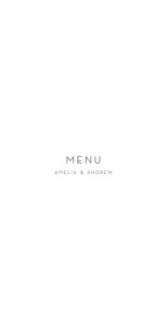 Wedding Menus Elegant heart (foil) white Wedding Menus Elegant heart (foil) white