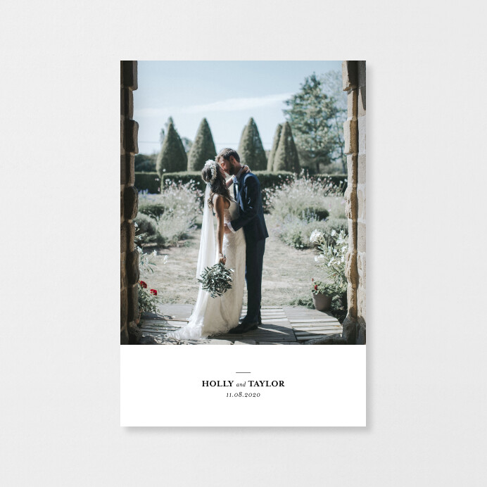 Ever After Portrait Wedding Thank You Cards - Rosemood
