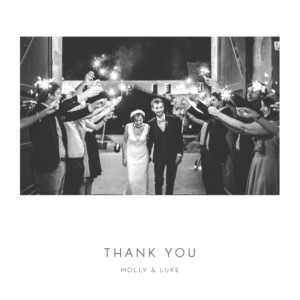 Wedding Thank You Cards Elegant heart 4 pages (foil) white Wedding Thank You Cards Elegant heart 4 pages (foil) white