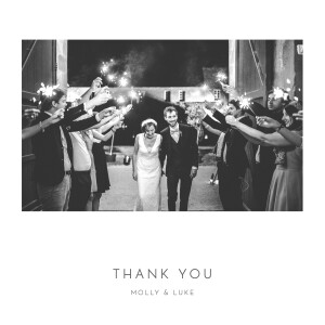 Wedding Thank You Cards Elegant heart 4 pages (foil) white Wedding Thank You Cards Elegant heart 4 pages (foil) white