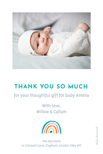 Baby Thank You Cards Rainbow (mini) beige - Page 2 Baby Thank You Cards Rainbow (mini) beige - Page 2
