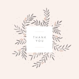 Baby Thank You Cards Jubilation (4 Pages) Pink