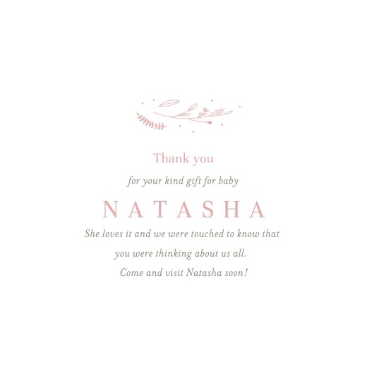 Baby Thank You Cards Elegant foliage (4 pages) pink - Page 3 Baby Thank You Cards Elegant foliage (4 pages) pink - Page 3