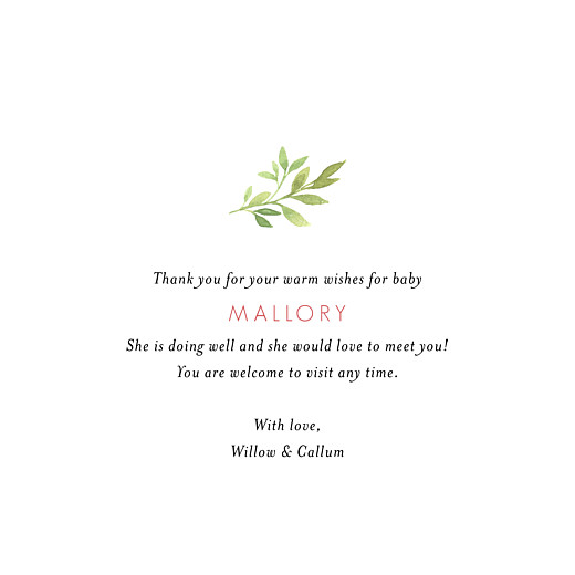 Baby Thank You Cards Spring Blossom (4 Pages) Cream - Page 3 Baby Thank You Cards Spring Blossom (4 Pages) Cream - Page 3