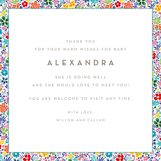 Baby Thank You Cards Flower garden photo (4 pages) yellow & red - Page 3 Baby Thank You Cards Flower garden photo (4 pages) yellow & red - Page 3