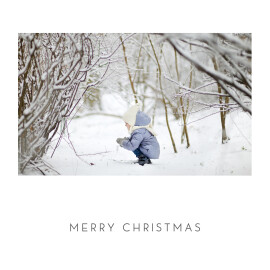 Christmas Cards Elegant Heart 4 Pages (Foil) White