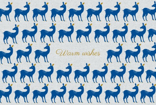 Christmas Cards 2022 Reindeer Games Blue - Page 1