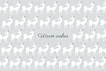 Christmas Cards 2022 Reindeer Games Grey