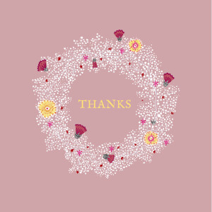 Baby Thank You Cards Baby's Breath Pink