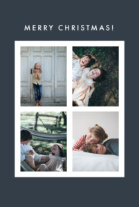 Christmas Cards Magic moments 4 photos (foil) ink Christmas Cards Magic moments 4 photos (foil) ink