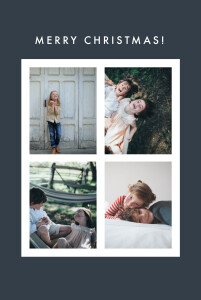 Christmas Cards Magic moments 4 photos (foil) ink Christmas Cards Magic moments 4 photos (foil) ink
