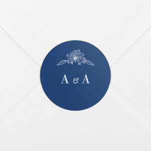 Wedding Envelope Stickers Natural Chic Blue Wedding Envelope Stickers Natural Chic Blue