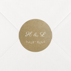 Wedding Envelope Stickers Poem Kraft
