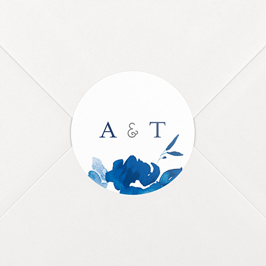 Wedding Stickers English garden blue - View 2 Wedding Stickers English garden blue - View 2