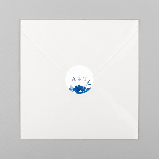 Wedding Stickers English garden blue - View 1 Wedding Stickers English garden blue - View 1