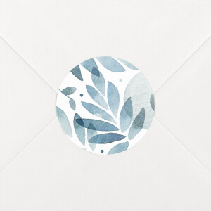 Wedding Envelope Stickers Summer Night Blue