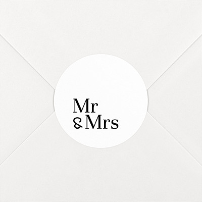 Mr & mrs white wedding stickers Mr & mrs white wedding stickers
