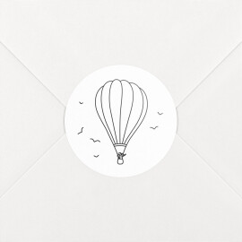 Wedding Envelope Stickers Rustic Promise Balloon