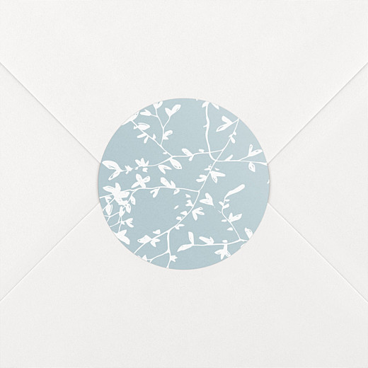 Wedding Envelope Stickers Reflections Green - View 1