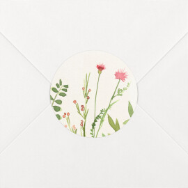 Wedding Envelope Stickers Spring Blossom Beige